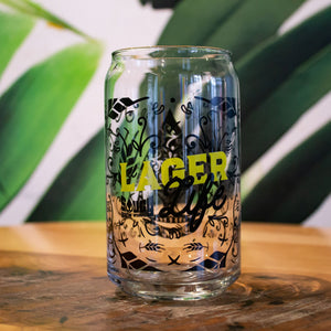 El Lager Can Glass