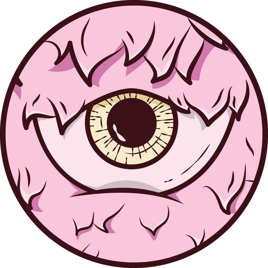 Mr. Pink Eye Sticker – Saucy Brew Works