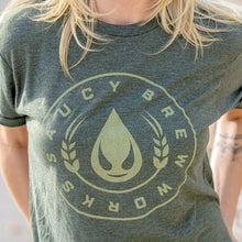Load image into Gallery viewer, SBW Classic Logo Olive Green Tee